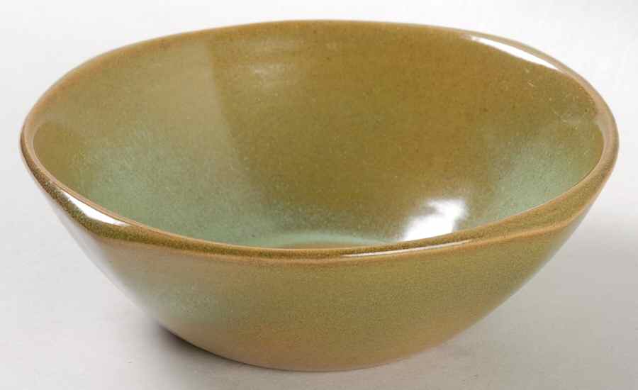 Plainsman Green Fruit/Dessert (Sauce) Bowl by Frankoma-1