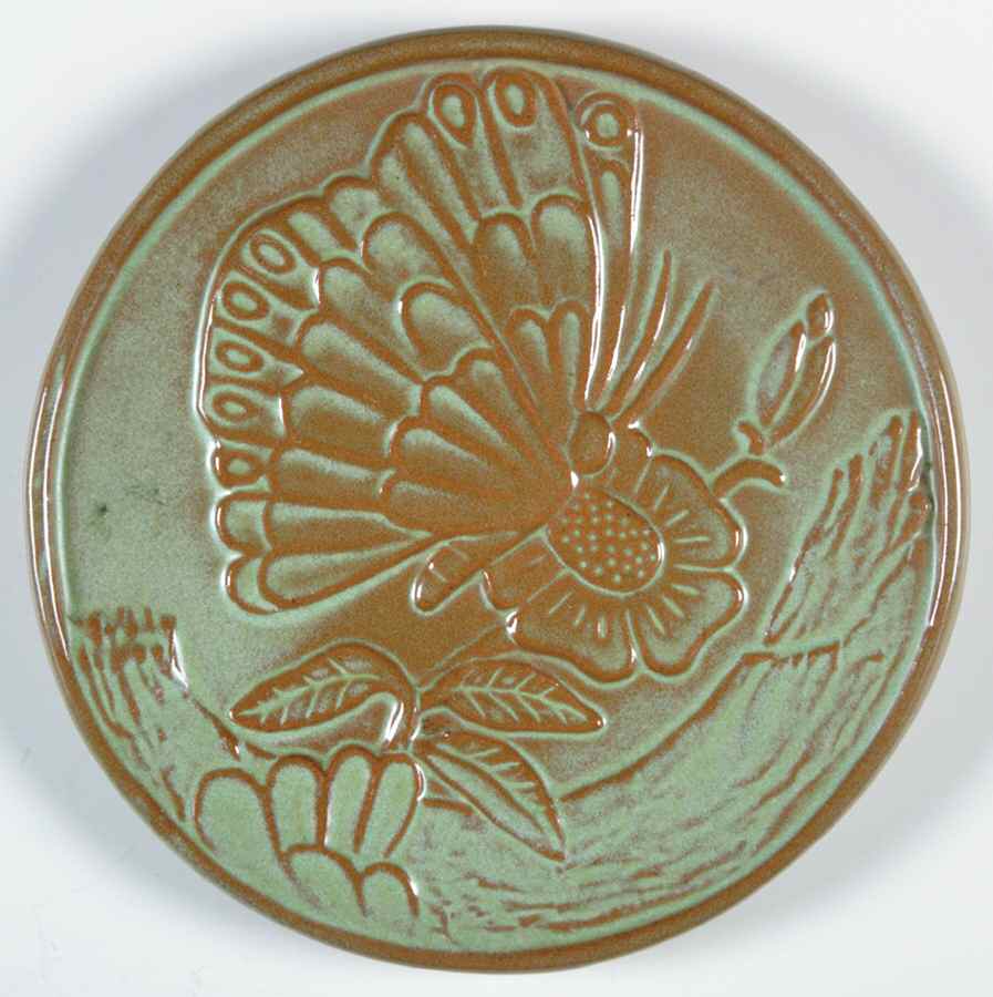 Plainsman Green Trivet by Frankoma-1