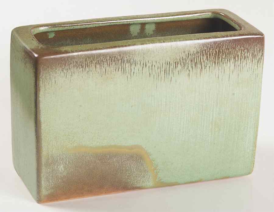 Plainsman Green 5" Pillow Vase by Frankoma-1