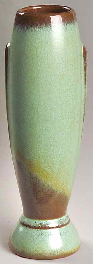 Plainsman Green 8" Vase by Frankoma-1