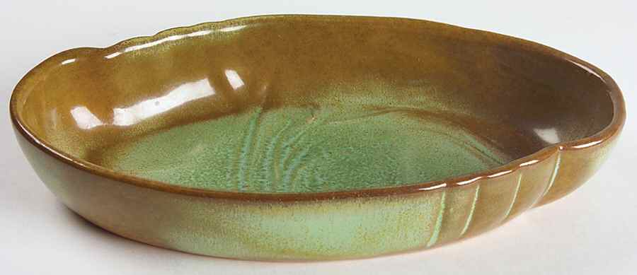 Plainsman Green 10" Oriental Bowl by Frankoma-1