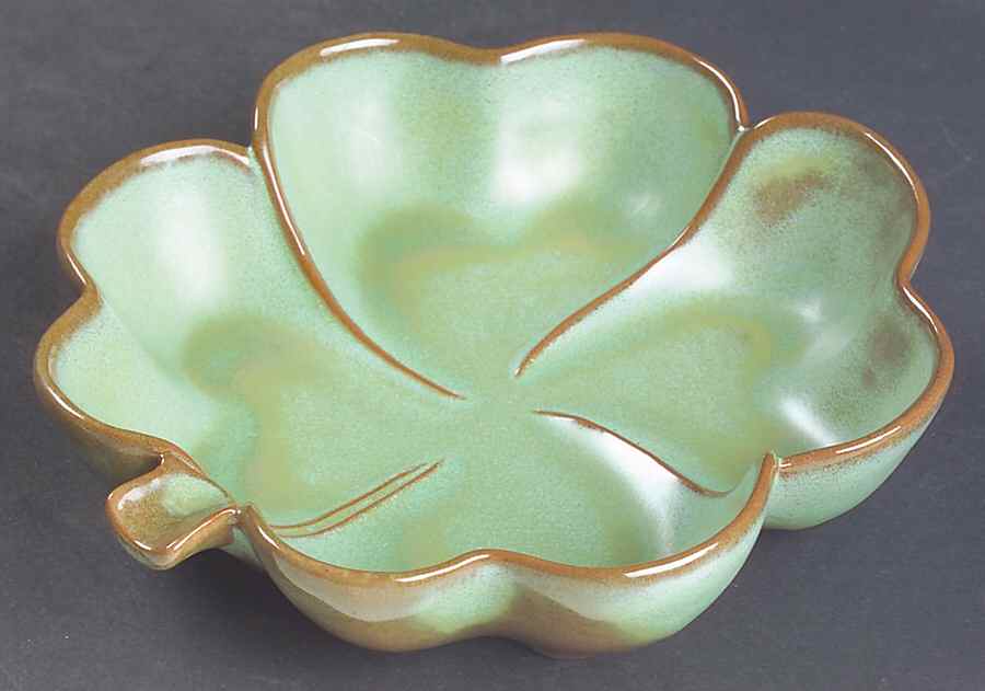 Plainsman Green 6" Ashtray by Frankoma-1