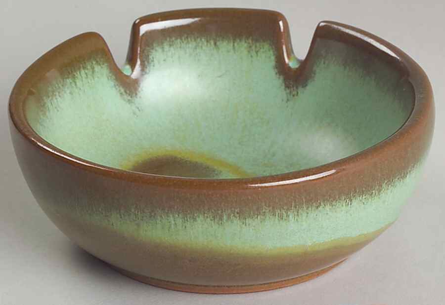 Plainsman Green 4" Ashtray by Frankoma-1