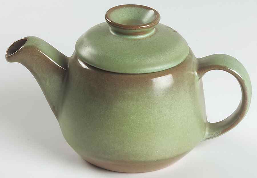 Plainsman Green Mini Teapot & Lid by Frankoma-1