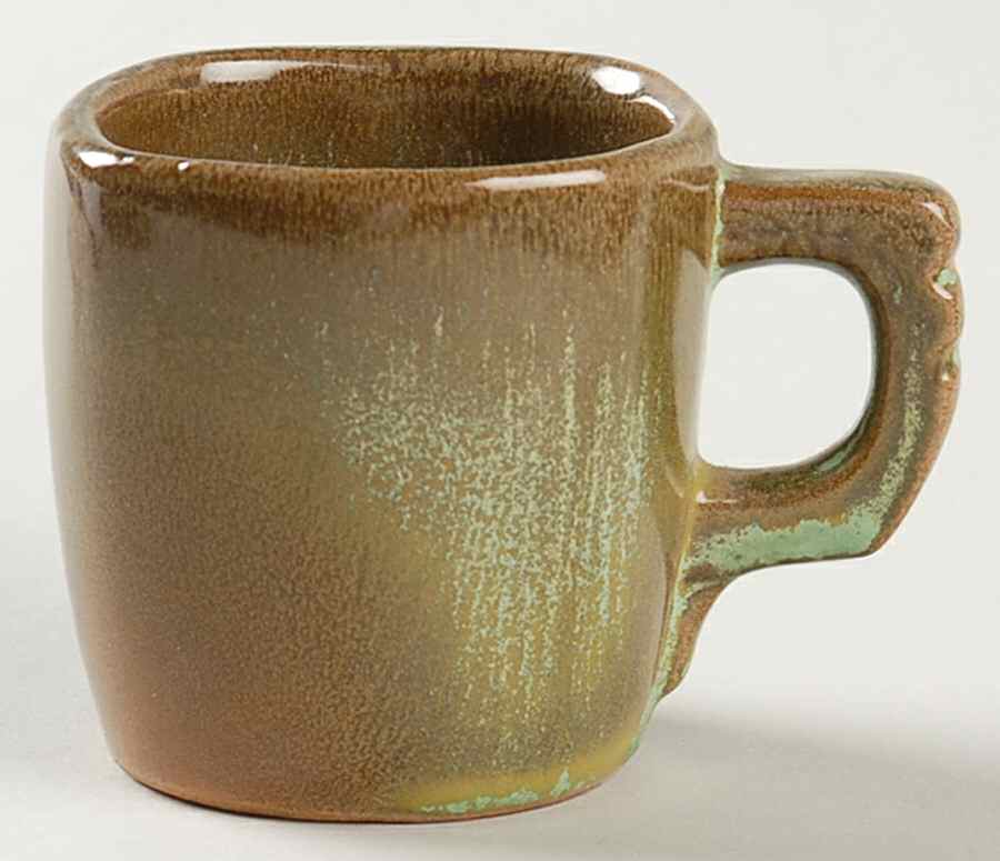 Plainsman Green Flat Demitasse Cup by Frankoma-1