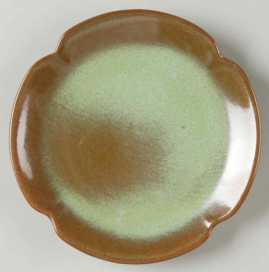 Plainsman Green Saucer for Flat Cup by Frankoma-1