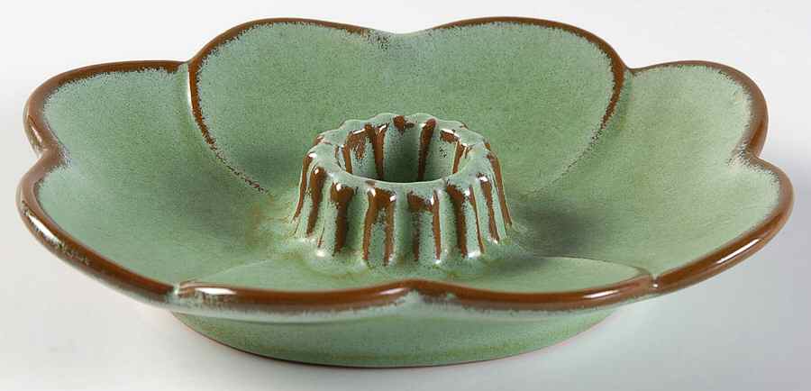 Plainsman Green 5" Candlestick by Frankoma-1