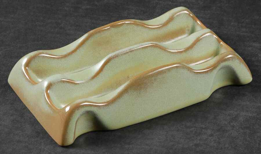 Plainsman Green Taco Holder by Frankoma-1