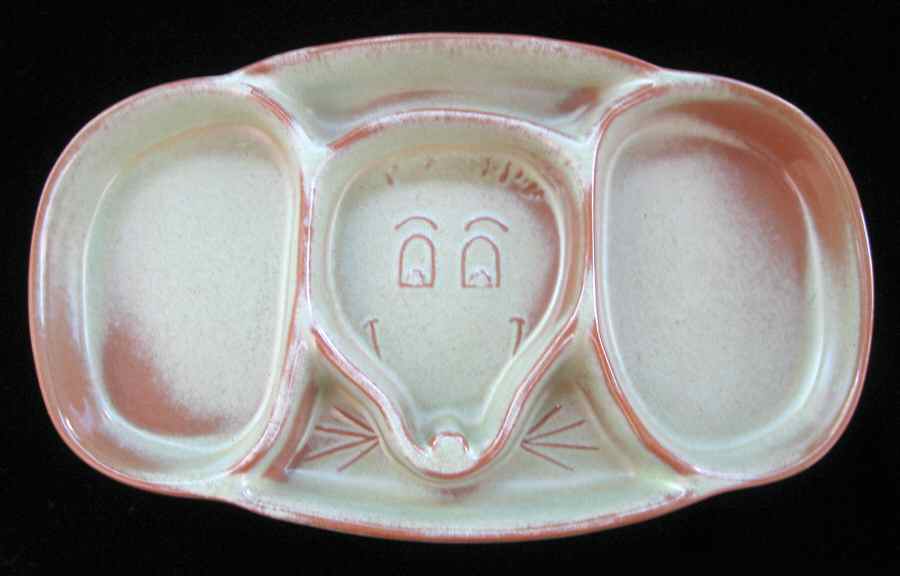 Plainsman Green Child's Plate by Frankoma-1