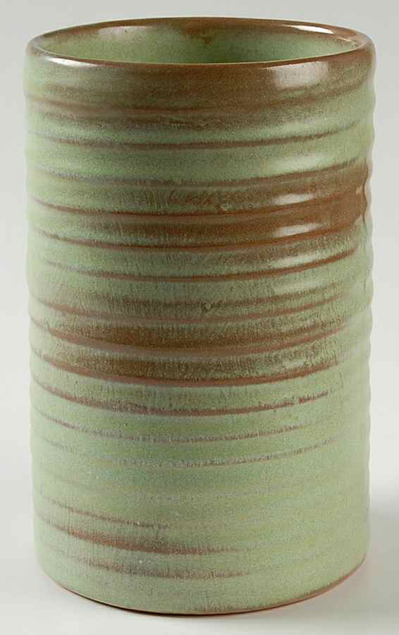 Plainsman Green 6" Cylinder Vase by Frankoma-1