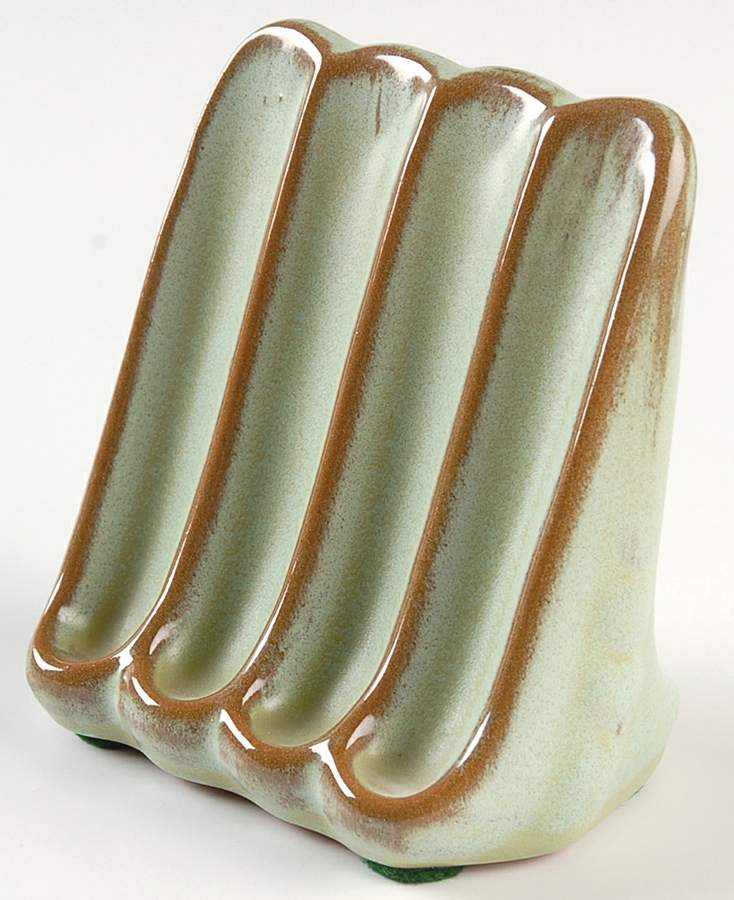 Plainsman Green Toothpick Holder by Frankoma-1