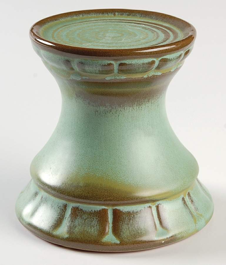 Plainsman Green 4" Pillar Candleholder by Frankoma-1