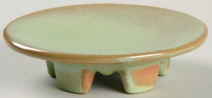 Plainsman Green Candleholder by Frankoma-1