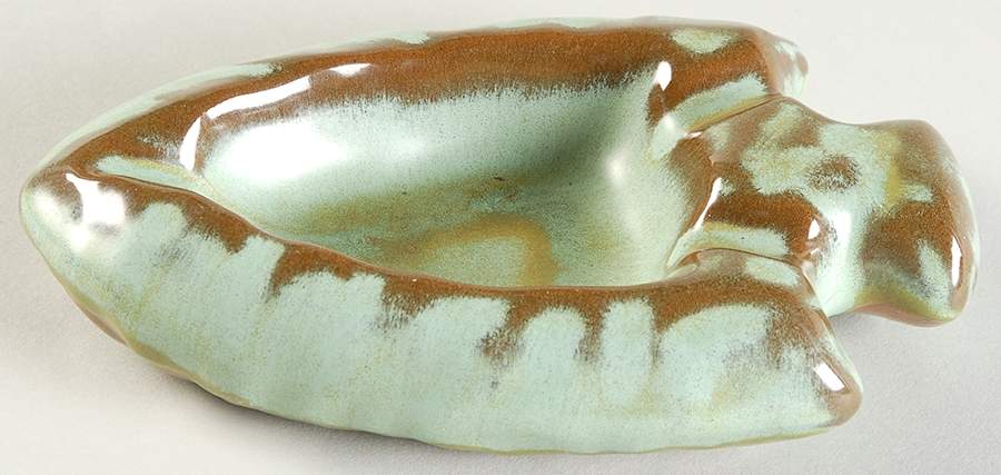 Plainsman Green 4" Ashtray by Frankoma-1