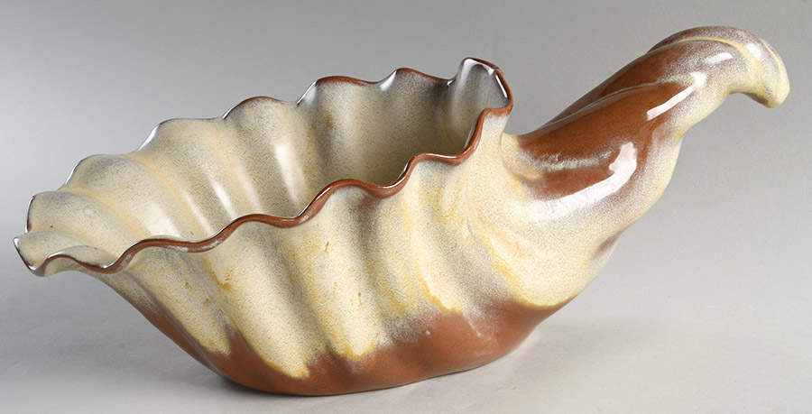 Plainsman Gold 17" Cornucopia by Frankoma-1