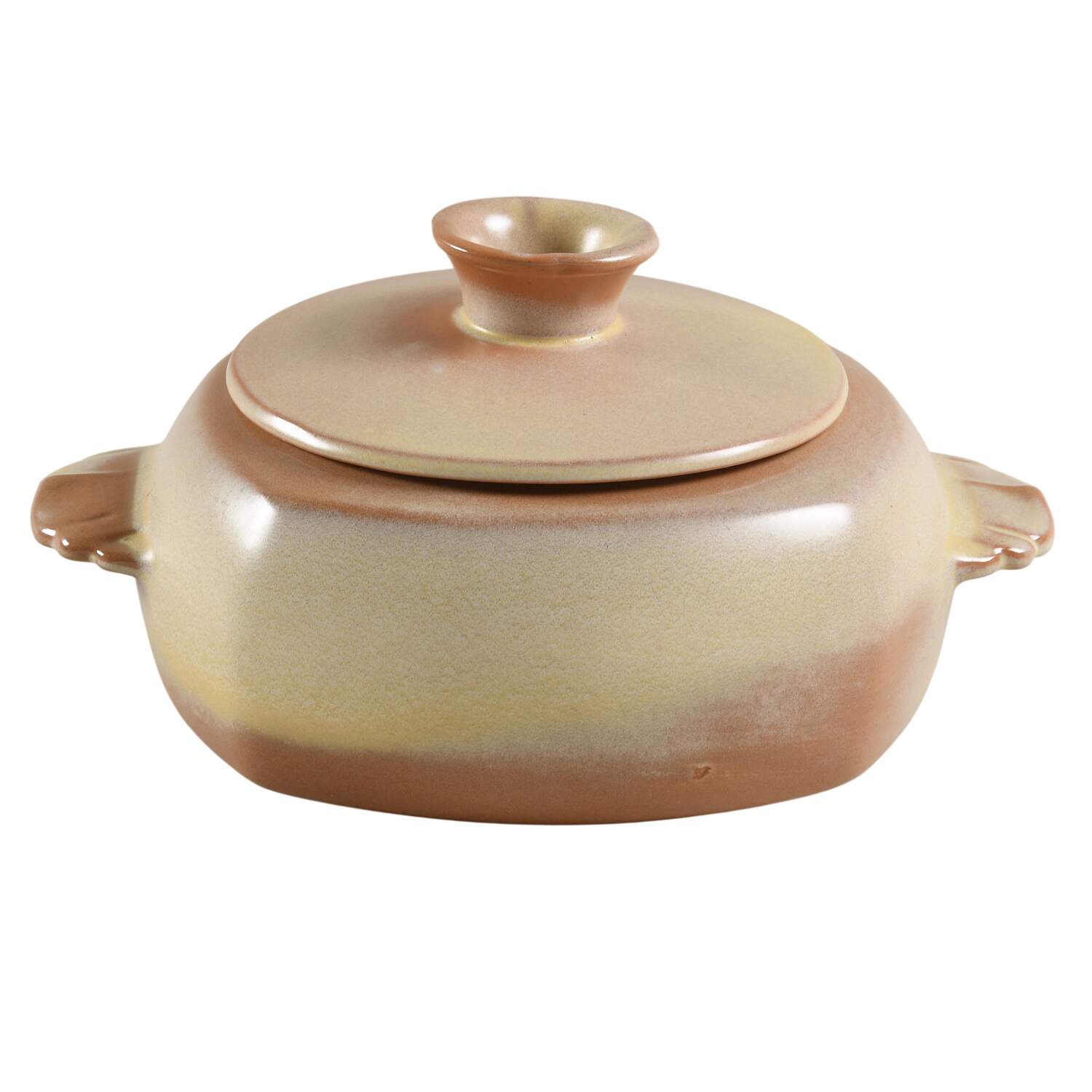 Plainsman Gold 1.5 Qt Round Covered Casserole by Frankoma-1