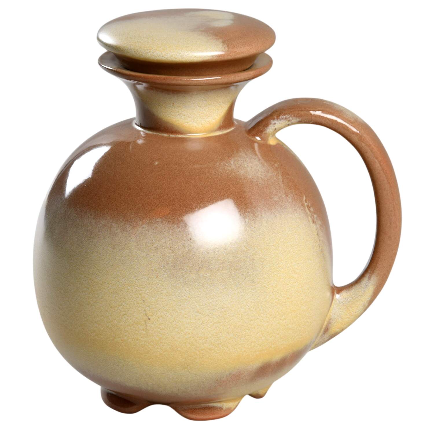 Plainsman Gold Carafe & Lid by Frankoma-1