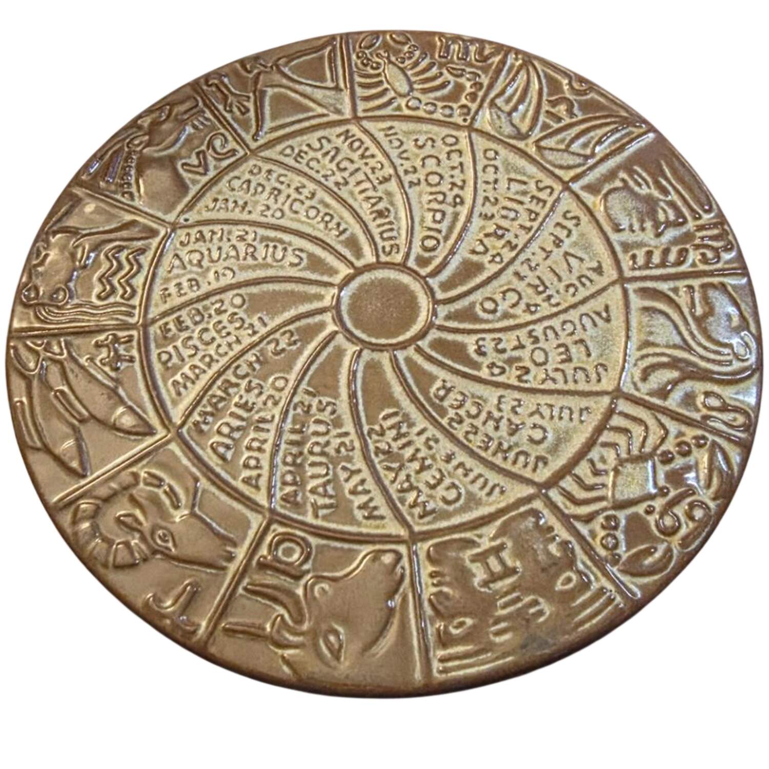 Plainsman Gold Trivet by Frankoma-1