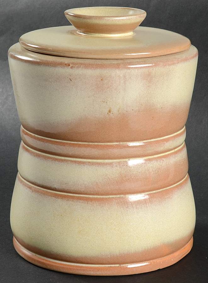 Plainsman Gold Coffee Canister & Lid by Frankoma-1