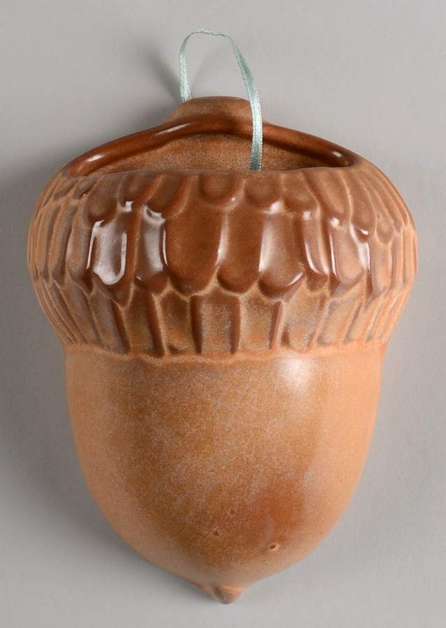 Plainsman Gold Wall Pocket Vase by Frankoma-1