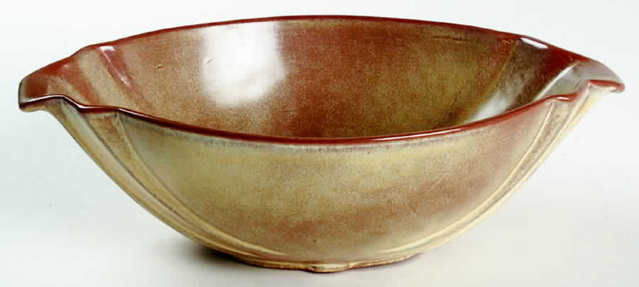 Plainsman Gold 9" Oval Vegetable Bowl by Frankoma-1