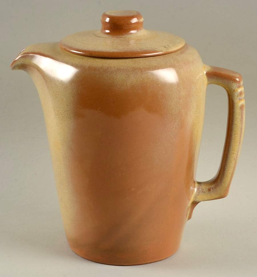 Plainsman Gold Small Teapot & Lid by Frankoma-1
