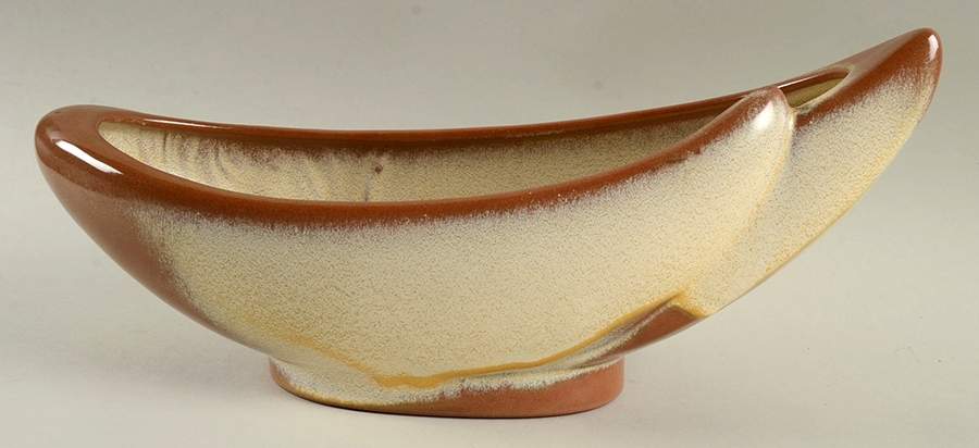 Plainsman Gold Crescent Bowl by Frankoma-1