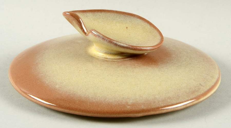 Plainsman Gold Lid for 2 Qt Round Covered Casserole by Frankoma-1