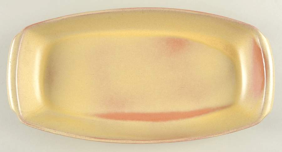 Plainsman Gold 15" Oval Serving Platter by Frankoma-1