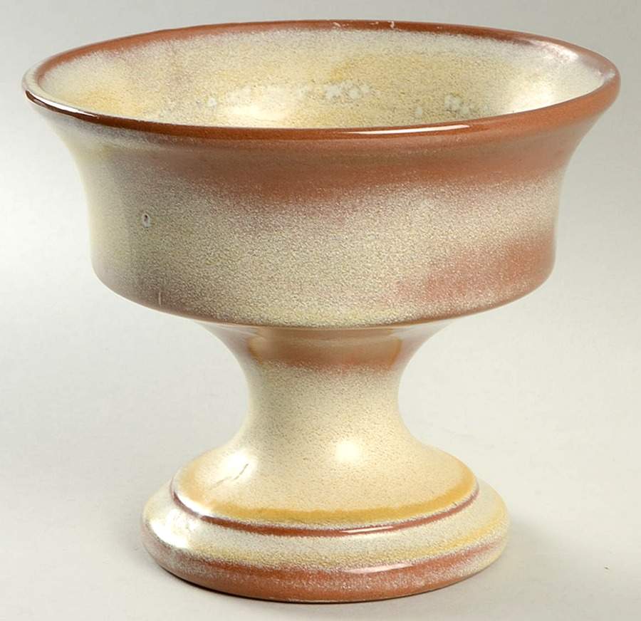 Plainsman Gold Pedestal Vase by Frankoma-1