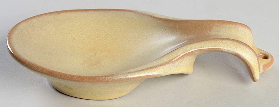 Plainsman Gold Spoon Rest/Holder (Holds 1 Spoon) by Frankoma-1