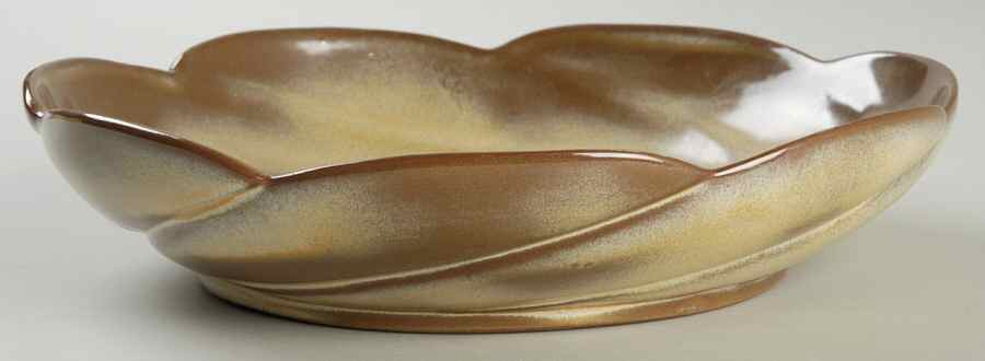 Plainsman Gold 10" Large Salad Serving Bowl by Frankoma-1