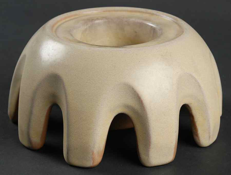 Plainsman Gold China Warmer Stand by Frankoma-1