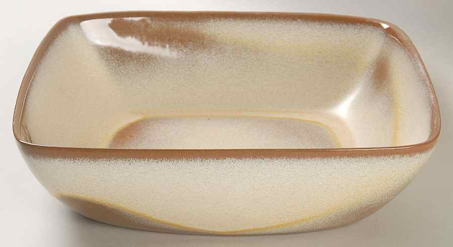Plainsman Gold Square Salad Serving Bowl by Frankoma-1