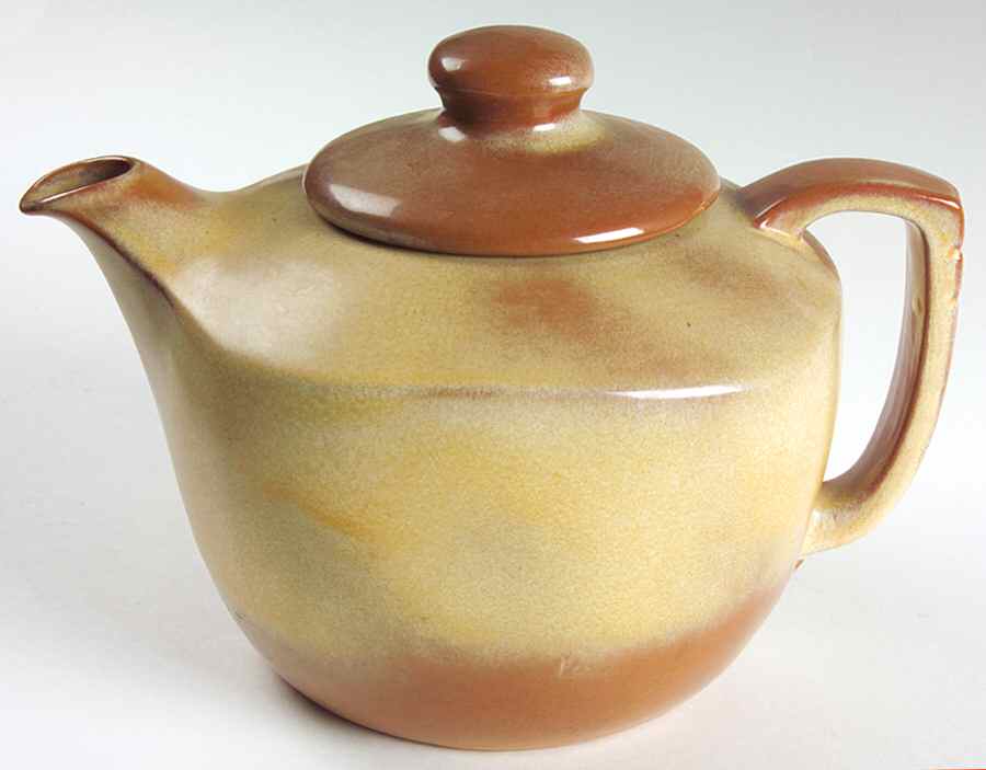 Plainsman Gold Teapot & Lid by Frankoma-1