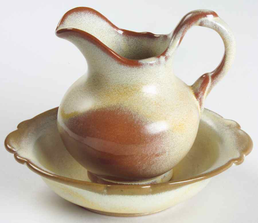 Plainsman Gold Bowl for Small Pitcher & Bowl Set by Frankoma-1