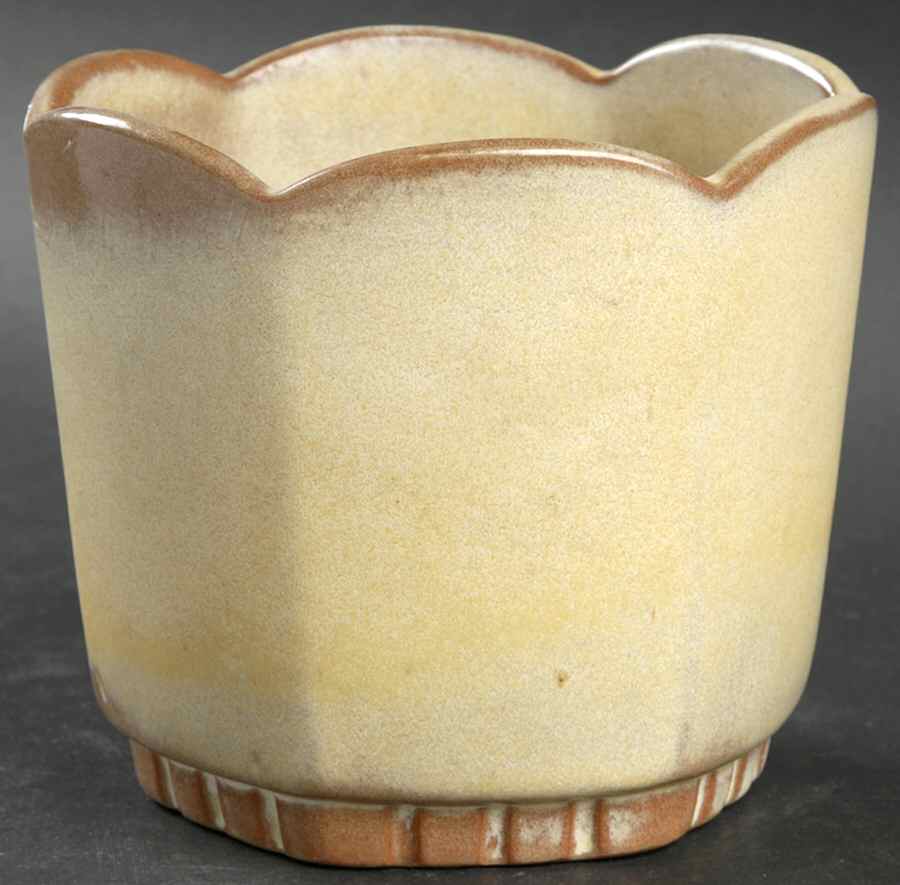 Plainsman Gold Small Planter by Frankoma-1