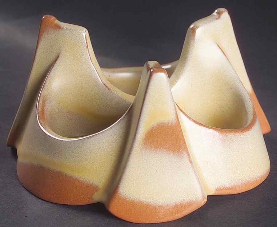 Plainsman Gold China Warmer Stand by Frankoma-1