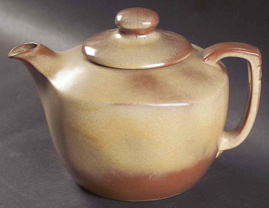 Plainsman Gold Teapot & Lid by Frankoma-1