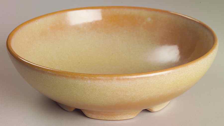 Plainsman Gold Gumbo Dish by Frankoma-1