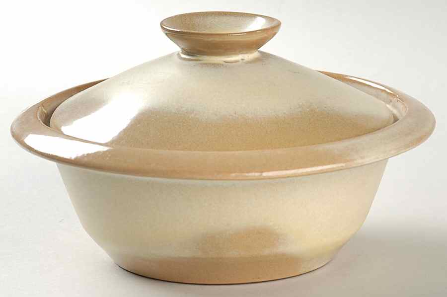 Plainsman Gold Individual Casserole & Lid by Frankoma-1