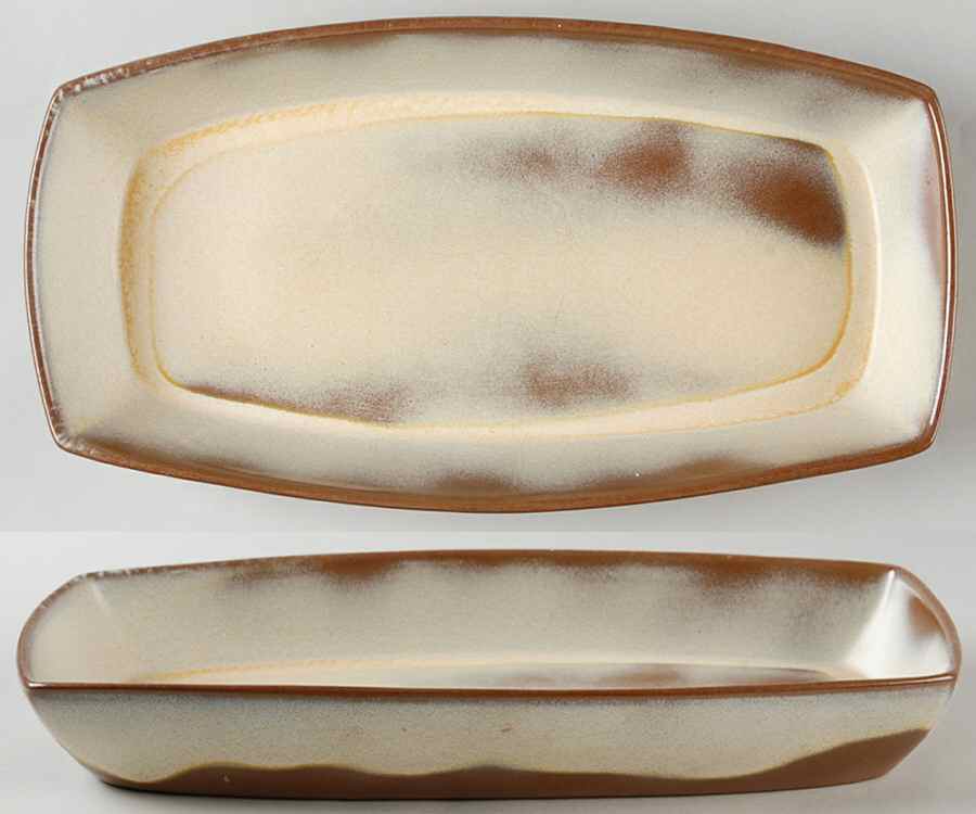 Plainsman Gold 13" Oval Serving Platter by Frankoma-1