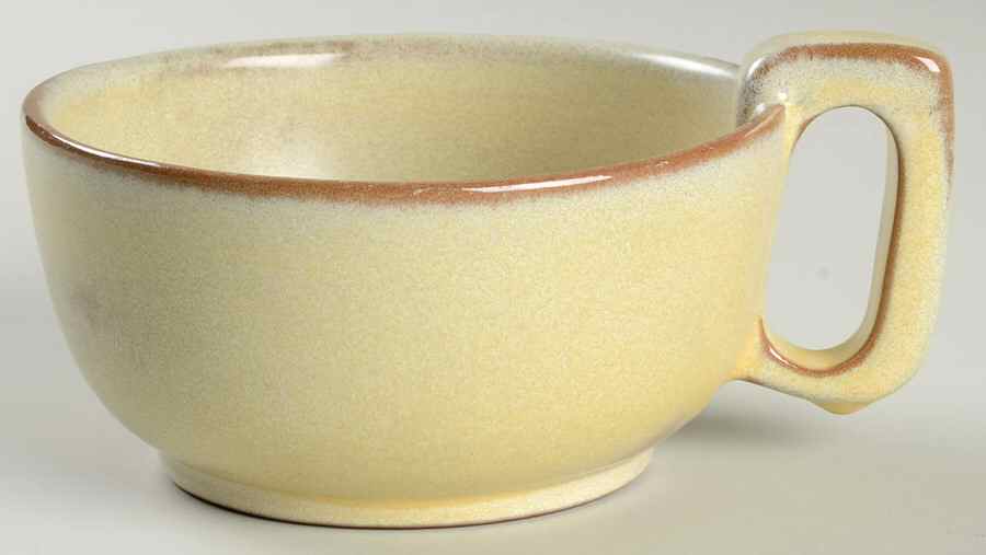 Plainsman Gold Soup Mug by Frankoma-1