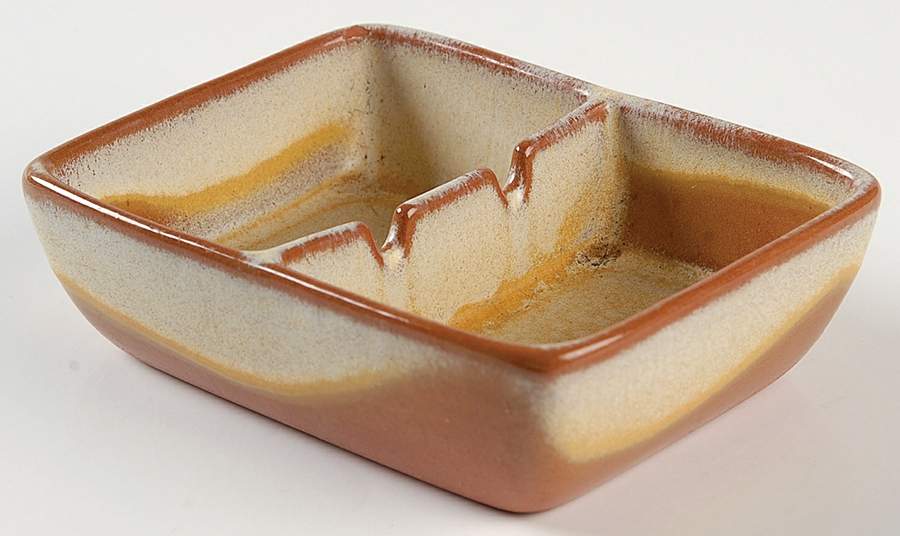 Plainsman Gold 4" Ashtray by Frankoma-1