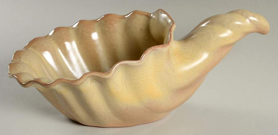 Plainsman Gold 12" Cornucopia by Frankoma-1
