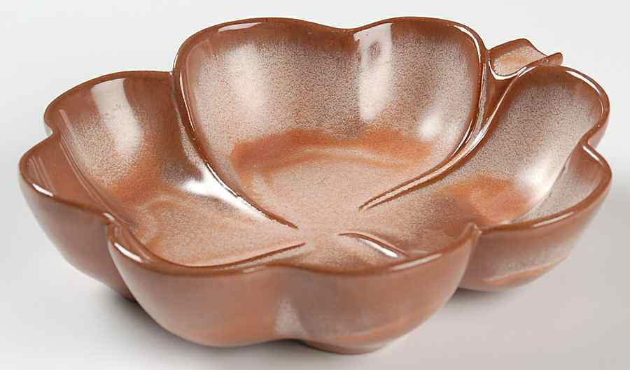 Plainsman Peach Mountain Glaze 6" Ashtray by Frankoma-1