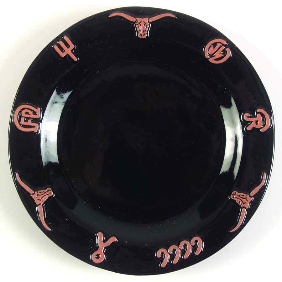 Ranch Black Salad Plate by Frankoma-1