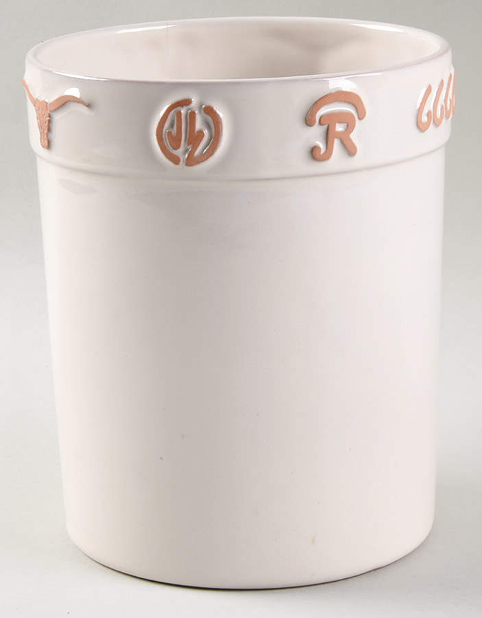 Ranch Bone Utensil Holder by Frankoma-1