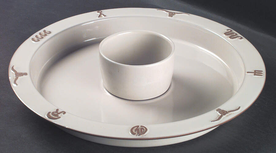 Ranch Bone (2 Piece) Chip & Dip Set by Frankoma-1