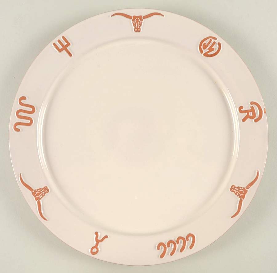Ranch Bone 13" Chop Plate (Round Platter) by Frankoma-1